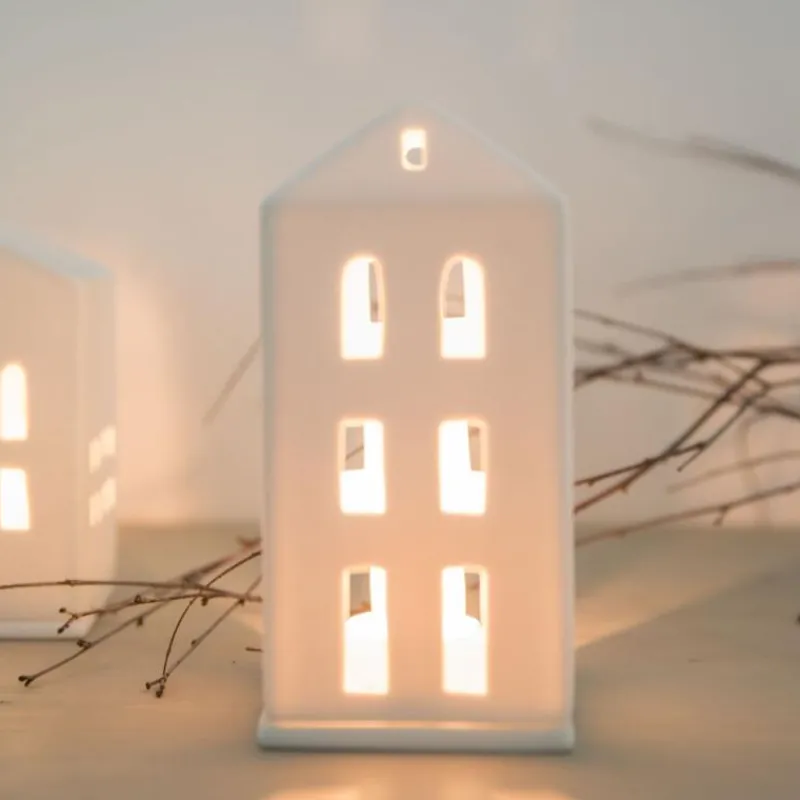 Räder Lichthaus mit Walmdach- Kerzenhalter