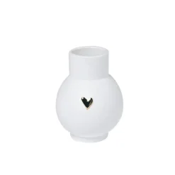 Räder Mini-Kugelvase Herz Gold- Vasen