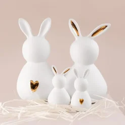 Räder Ostern Porzellanhase Große Dame mit goldenen Ohren- Figuren & Objekte
