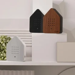 Relaxound Zwitscherbox Natur Walnuss Schwarz- Wohnaccessoires