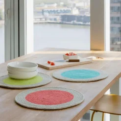 REMEMBER Baumwoll-Tischset Raspberry 2er Set- Tischsets