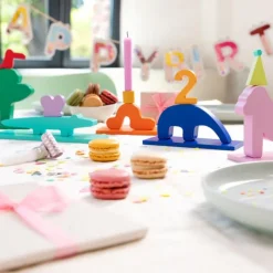 REMEMBER Geburtstagszug Animals- Kerzenhalter