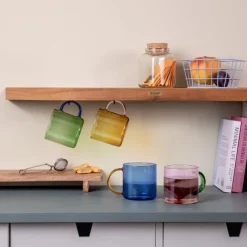 REMEMBER Glasbecher-Set Fred Grün-Blau 2-teilig- Geschirr (3)