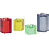 REMEMBER Glasblock-Kerzenhalter Vela 4er Set- Kerzenhalter