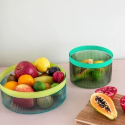 REMEMBER Glasschale Groove Grün- Aufbewahrung (3)