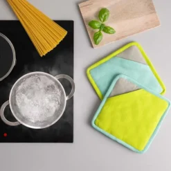 REMEMBER Topflappen-Set Lemon- Küchenhelfer