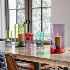 REMEMBER Windlicht Lucius Violett- Kerzenhalter