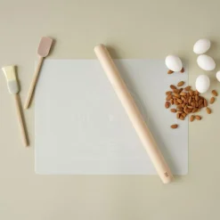 Rig-Tig Bake-It Teigrolle und Backunterlage Hellgrau- Küchenhelfer