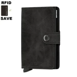 Secrid Miniwallet Vintage Black- Geldbörsen
