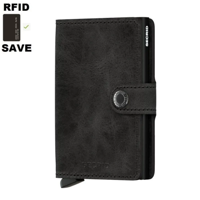 Secrid Miniwallet Vintage Black- Geldbörsen