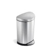 simplehuman Halbrunder Treteimer 10 l- Aufbewahrung (3)