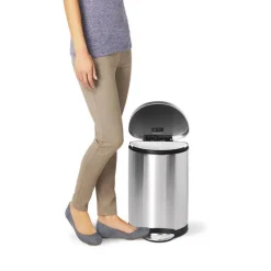 simplehuman Halbrunder Treteimer 10 l- Aufbewahrung (3)