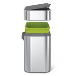simplehuman Kompost-Caddy 4 l Gebürsteter Edelstahl- Aufbewahrung (3)