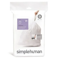 simplehuman Passgenaue Müllbeutel Code D 20 Stück- Aufbewahrung (3)