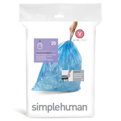 simplehuman Passgenaue Müllbeutel Code V 20 Stück- Aufbewahrung (3)