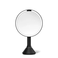 simplehuman Sensorspiegel mit Touch-Helligkeitsregelung Mattschwarz- Badausstattung