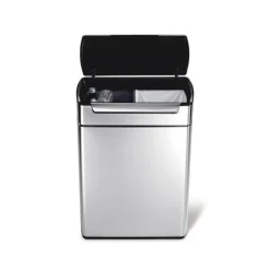 simplehuman Touch-Bar Abfalleimer Edelstahl 48 L- Aufbewahrung (3)