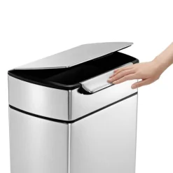 simplehuman Touch-bar-Abfalleimer 40 l Edelstahl- Aufbewahrung (3)