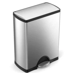 simplehuman Treteimer Doppelfach 46 l- Aufbewahrung (3)