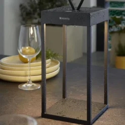 Sompex Akku-Outdoorleuchte Grace Schwarz Klein- Tisch- & Bodenleuchten