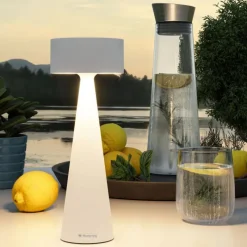 Sompex Akku-Tischleuchte Elody Weiß- Tisch- & Bodenleuchten