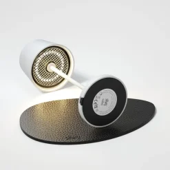 Sompex Akku-Tischleuchte Monaco Weiß- Tisch- & Bodenleuchten