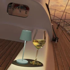 Sompex Akku-Tischleuchte Monaco Olivgrün- Tisch- & Bodenleuchten