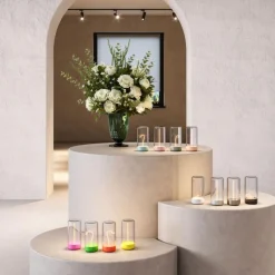 Sompex Akku-Tischleuchte Pulse Silber- Tisch- & Bodenleuchten