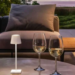 Sompex Akku-Tischleuchte Troll Nano Weiß- Tisch- & Bodenleuchten