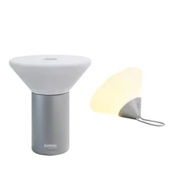 Sompex Mikono Akku-Tisch- und Pendelleuchte Grau- Tisch- & Bodenleuchten