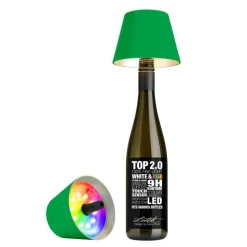 Sompex RGBW-Akku-Flaschenleuchte Top 2.0 Neon Grün- Tisch- & Bodenleuchten