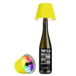 Sompex RGBW-Akku-Flaschenleuchte Top 2.0 Neon Gelb- Tisch- & Bodenleuchten
