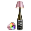 Sompex RGBW-Akku-Flaschenleuchte Top 2.0 Pink Metallic- Tisch- & Bodenleuchten