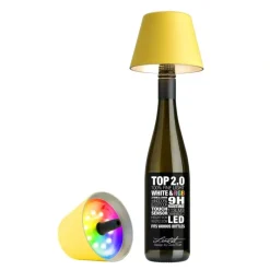 Sompex RGBW-Akku-Flaschenleuchte Top 2.0 Gelb- Tisch- & Bodenleuchten
