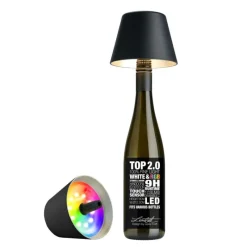 Sompex RGBW-Akku-Flaschenleuchte Top 2.0 Schwarz- Tisch- & Bodenleuchten