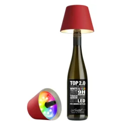 Sompex RGBW-Akku-Flaschenleuchte Top 2.0 Rot- Tisch- & Bodenleuchten