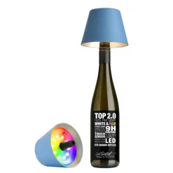 Sompex RGBW-Akku-Flaschenleuchte Top 2.0 Blau- Tisch- & Bodenleuchten