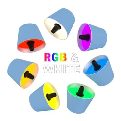 Sompex RGBW-Akku-Flaschenleuchte Top 2.0 Blau- Tisch- & Bodenleuchten