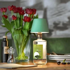 Sompex RGBW-Akku-Flaschenleuchte Top 2.0 Olivgrün- Tisch- & Bodenleuchten