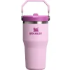 Stanley The IceFlow Flip Straw Tumbler Cherry Blossom 600 ml- Unterwegs