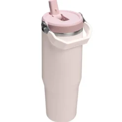 Stanley The IceFlow Flip Straw Tumbler 2.0 Rose Quartz 890 ml- Unterwegs