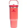Stanley The IceFlow Flip Straw Tumbler 2.0 Hot Coral 890 ml- Unterwegs
