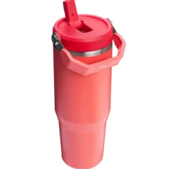 Stanley The IceFlow Flip Straw Tumbler 2.0 Hot Coral 890 ml- Unterwegs
