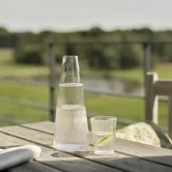 Stelton Pilastro Karaffe mit Glas 1000 ml- Wasserkaraffen