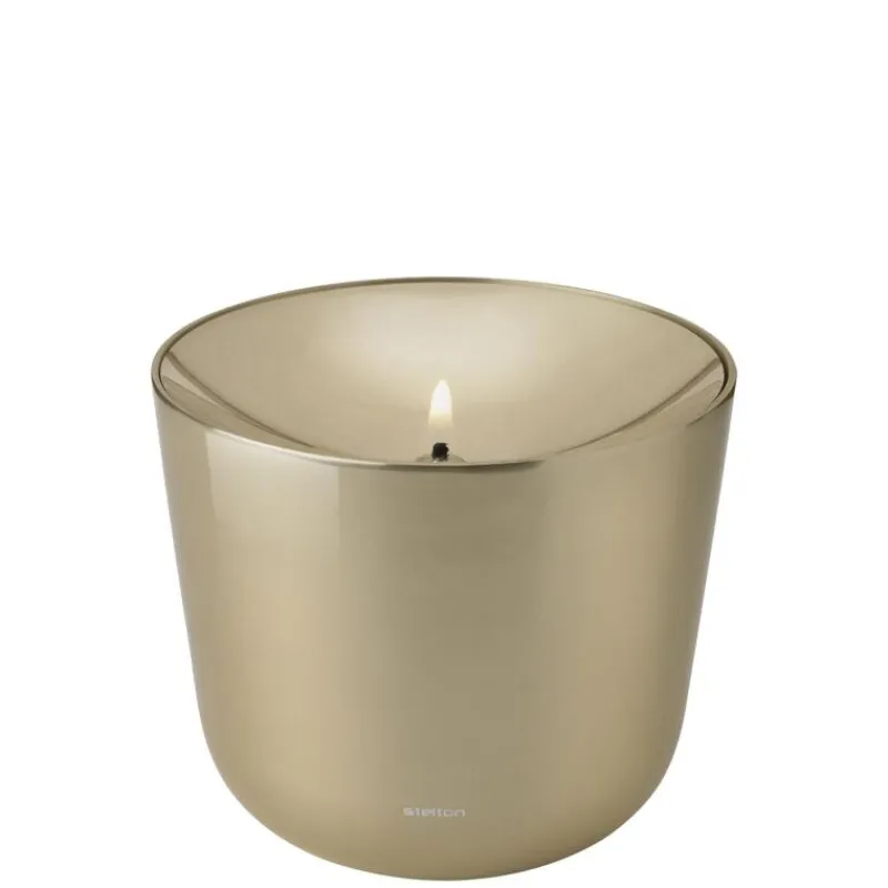 Stelton Solis Öllampe Messingfarben- Kerzenhalter