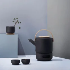 Stelton Theo Stövchen Schwarz- Kaffee & Tee