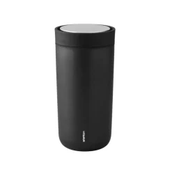 Stelton To Go Click Thermobecher Schwarz Metallic 400 ml- Kaffee & Tee