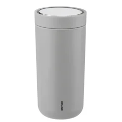 Stelton To Go Click Thermobecher Soft Light Grey 400 ml- Kaffee & Tee