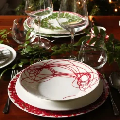 Taitu Fil Rouge Nodi Suppenteller 24 cm- Tafelgeschirr|Geschirr (3)