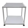 USM Haller Beistelltisch 41,8 x 41,8 x 39 cm Mattsilber- Beistelltische